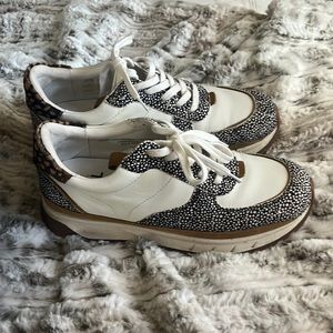 Madewell Cowhide Spot Trainers size 9